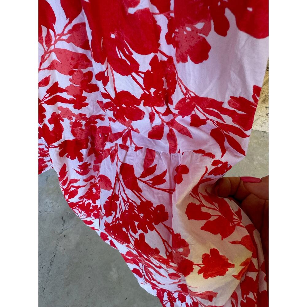 Lane Bryant Dress-Size 22/24-Red & White Floral - Picture 2 of 9